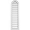 Ekena Millwork Round Top Surface Mount PVC Gable Vent: Functional, w/ 2"W x 2"P Brickmould Sill Frame, 12"W x 42"H GVPRT12X4203SF - alternate 1